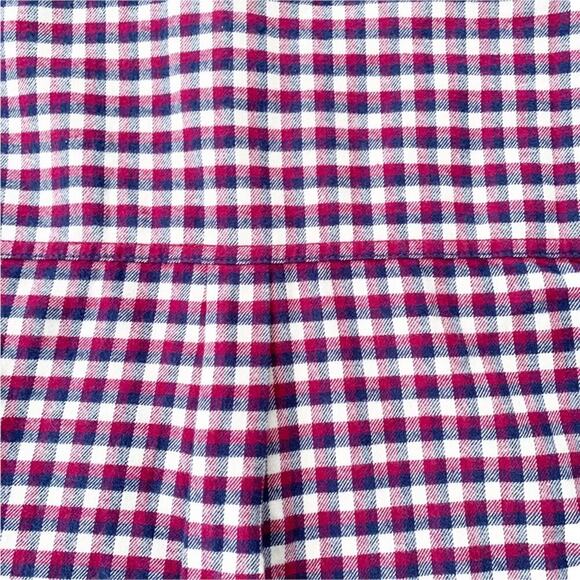 Something Navy Jaime Ruffle Sleeve Plaid Button Up Long Sleeve Top NWT XS - Picture 15 of 16